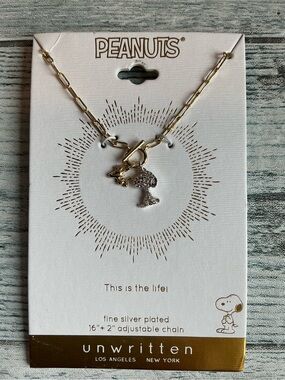 Unwritten Peanuts Snoopy & Woodstock Charm Pendant